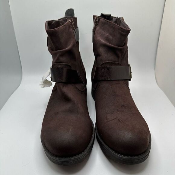 DUNES Women's Moto Boot 7 BROWN - Picture 2 of 7